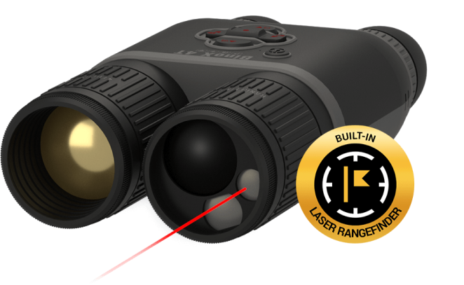 Built-in laser rangefinder